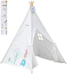 VIGA PolarB Stan dtsk 122x150x122cm indinsk teepee s oknem devo/pltno