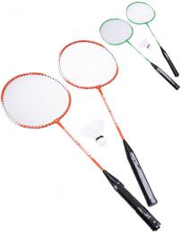 Badmintonov set 2 plky 64cm + plastov koek 2 barvy